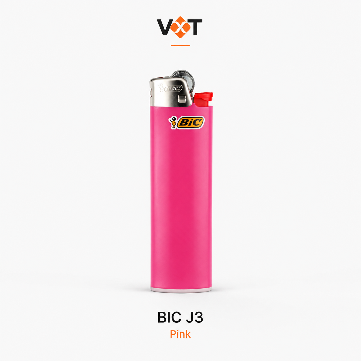BIC® J3 Solid Colour Pocket Lighter – Original