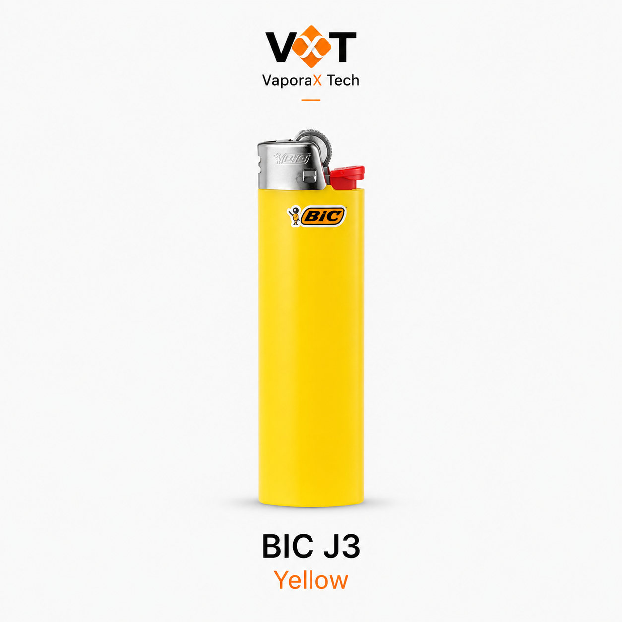 BIC® J3 Solid Colour Pocket Lighter – Original